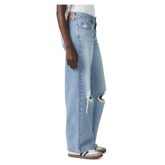 NWT Levi's Superlow Women's Jeans Table Talk Low Rise Straight 28 Regular - Picture 4 of 10